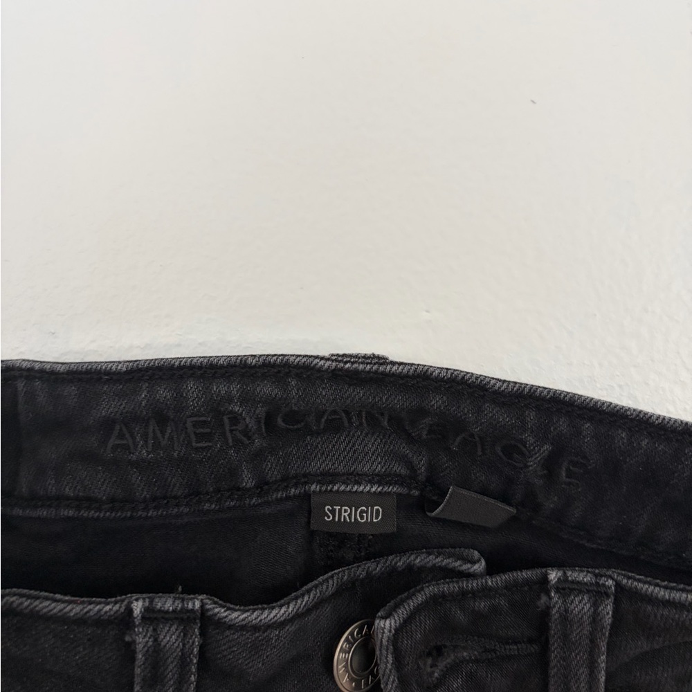 American Eagle Outfitters Dark Gray Women's Straight Leg Jeans